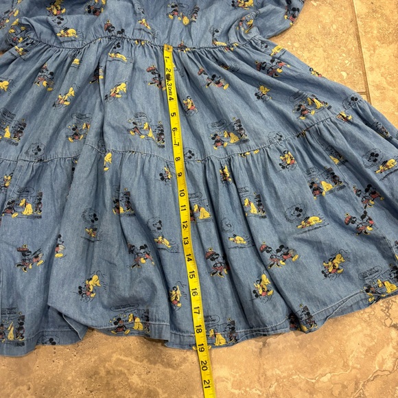 Disney Her Universe Mickey & Friends Chambray Dress Adults Blue Size XL - Picture 15 of 15